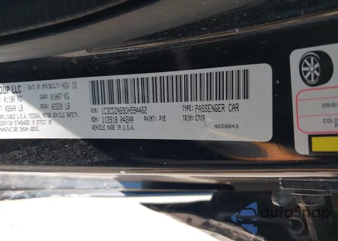 2013 Dodge Avenger Se z USA, uszkodzony, nr VIN 1C3CDZAB9DN594462